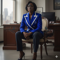Blazer d'affaires à double boutonnage Zeta Phi Beta, veste de smoking pour femme, coupe moderne, revers en pointe, sur mesure, de qualité supérieure