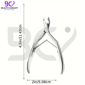 Coupe-cuticules en acier inoxydable à lame courbée, ouverture large pour l'élimination des peaux mortes, outil de manucure professionnel durable pour - Product Image 2