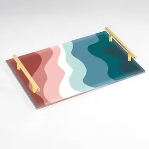 Platos de servicio de metal de estilo árabe de alta calidad, plato minimalista elegante redondo con aspecto Premium para fiesta de lujo - Product Image 6