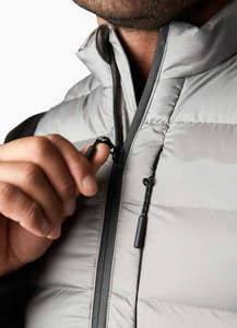 Chaleco Casual Acolchado para Hombre 2025, Prenda Exterior sin Mangas con Cierre, Abrigado, Resistente al Agua, 100% Poliéster - Product Image 4