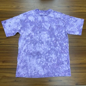 Camisetas de gran tamaño con efecto tie-dye morado y rosa, estilo streetwear, corte holgado, cuello redondo, vintage, manga corta, personalizadas. - Product Image 1