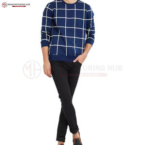 Produits en tissu de qualité supérieure Vêtements de rue Sweat-shirt Basics Cotton Blended Made Best Design Sweat-shirt Hommes High Men Sweatshirt - Product Image 5