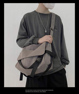 <b>Men</b> Shoulder <b>Messenger</b> <b>Bag</b> Casual Large Capacity Crossbody <b>Bag</b> Canvas Vintage Style School Work Travel Daily Use - Product Image 5