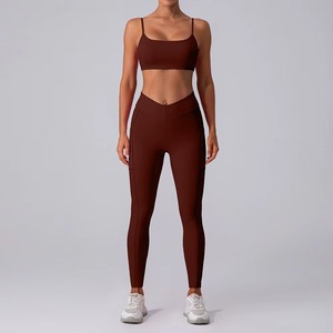 Wholesale 2.0 Eidtion Sexy Seamless Lightweight 100% Cotton High Waist Sports Bra Top <b>Shorts</b> <b>Leggings</b> Fitness Gym Women Yoga Set - Product Image 5