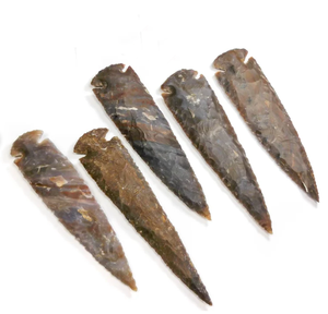 Gros pierre naturelle meilleure qualité indien guérison fantaisie jaspe pointes de flèches 4 à 10 pouces pointes de flèches en vrac à vendre - Product Image 1