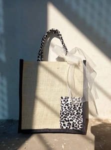 Bolsas de Regalo de Yute Ecológicas de Alta Calidad, Impresión Personalizable, 100% Fibra de Yute, Color y Tamaño Personalizados, Se Acepta Logotipo Personalizado, Boda - Product Image 6