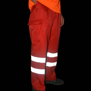 Sécurité personnalisée pour hommes pantalons haute visibilité vêtements de travail multi-poches pantalons extensibles réfléchissants haute visibilité vêtements de travail pantalons haute visibilité - Product Image 4