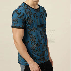 Camiseta de algodón 100% de calidad superior superventas para hombre, camiseta de sublimación de Color sólido con estampado de ajuste holgado al por mayor - Product Image 4