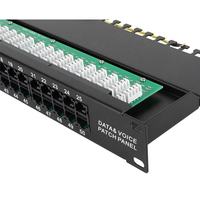 NETLINK 50 Port 6 p4c RJ11 1U 19 "Rack Mount telefono vocale Cat.3 Telecom Patch pannello con 110 / Kron / Dual IDC moduli