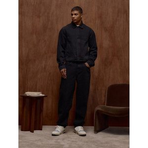 Jean en denim noir rétro pour homme grande taille, coupe droite ample et moderne, tendance, respirant et écologique, tailles 28-42 - Product Image 4