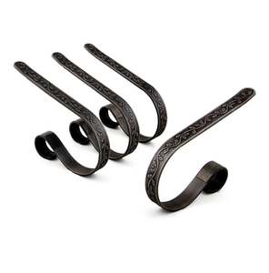 Crochets de cheminée élégants, pince pour manteau, porte-chaussettes, décoration de cheminée de Noël, porte-chaussettes de Noël, décoration intérieure - Product Image 5