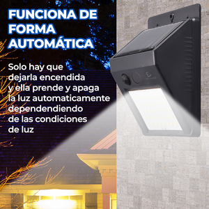 Lampe solaire LED moderne pour jardin extérieur, capteur, étanche IP65, certifiée ROHS, lumière murale réfléchissante pour aménagement paysager extérieur - Product Image 3