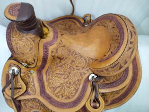 ADEEFA Premium Tan Emballage personnalisé 100% cuir pur selle anglaise Style occidental équitation taille personnalisable arbre en plastique - Product Image 6