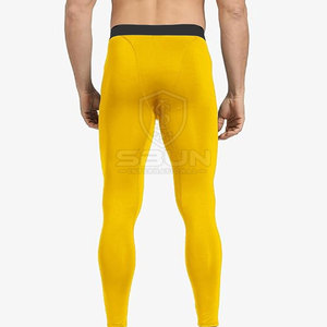 Latest Design Men Compression <b>Pants</b> Custom High Quality Full Length <b>Spandex</b>/Nylon Material Quick Dry Elastic Waist - Product Image 2
