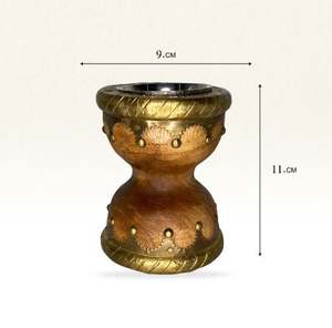 Nouveauté Brûleur d'encens Bakhoor au design de luxe en bois et en métal Mubakhara Design arabe - Product Image 2