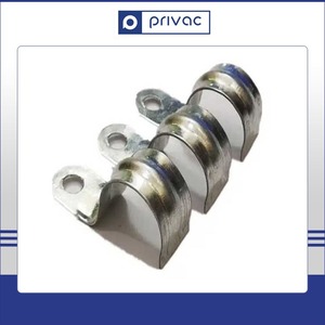 Hecho EN LA India Calidad estándar Robusto y duradero Uso de construcción de edificios Resistente a la corrosión Abrazadera de tubo de sillín de acero tipo F - Product Image 3