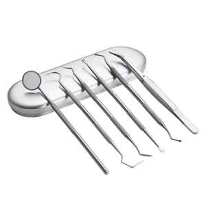 Ensemble d'instruments dentaires en acier inoxydable de haute qualité certifié CE, best-seller, 6 pièces, outil de détartrage, instruments chirurgicaux - Product Image 2