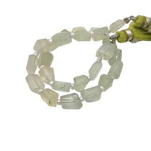 Pépites à facettes de pierres précieuses naturelles de Prehnite brins perlés en forme - Product Image 4