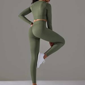 Leggings de yoga évasés OEM pour femmes Lift & Sculpt Gym Fitness Pantalons avec sensation nue - Product Image 1