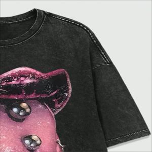 Conjunto de 2 Piezas de Ropa Urbana de Verano para Hombre, Estilo Holgado, Camiseta Corta Transpirable, Conjunto Combinado de Poliéster/Algodón - Product Image 3