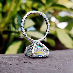 แหวนหมั้นเพชรสำหรับงานแต่งงาน VVS1โตขึ้นแหวนเงิน925คลาสสิกสำหรับปาร์ตี้ผ่านการรับรองจาก Radiant - Product Image 3