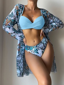Costume <span class=keywords><strong>da</strong></span> bagno moda 2023 copricapo 3 pezzi Bikini con copertina rigida in rete due pezzi costume <span class=keywords><strong>da</strong></span> bagno Modulare <span class=keywords><strong>spiaggia</strong></span> Bikini Sexy - Product Image 2