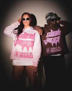 Sudadera con capucha y estampado hinchados personalizable 400GSM, ropa de calle de algodón de peso pesado, Sudadera con capucha para hombre y fabricante de logotipo a medida unisex - Product Image 1