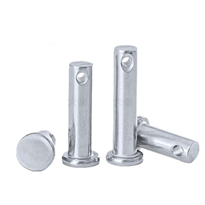 Goupille pivotante de haute qualité en acier inoxydable 304, acier au carbone, zinguée, M4 M5 M6 M8 M10 M12 avec trou - Product Image 1
