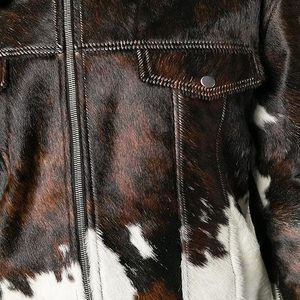 Mens Cowhide Leather Jacket Natural Cow Skin Winter Jacket Durable Thick Motorcycle Style Outerwear Fashion Streetwear <b>Coat</b> - Product Image 6