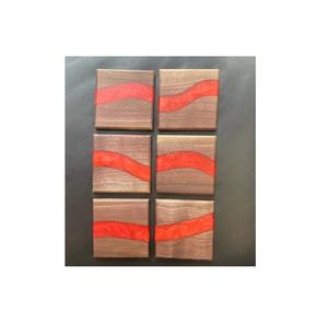 Posavasos de resina de madera, posavasos de mesa de color personalizado, posavasos para bebida, Forma cuadrada al mejor precio - Product Image 3