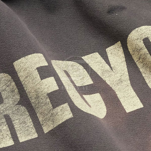 Custom Design High Quality <b>Pullover</b> <b>Men</b> Distressed Hoodies Solid Casual Plus Size <b>Men</b> Distressed Hoodies - Product Image 5