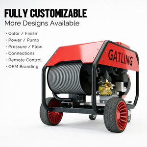 27HP 200Bar 2900psi Gasoline Hydro Jetter Pipeline Dredging Professional Sewer Jetting <strong>Contractors</strong> Power Tool Petrol Jet Wash - Product Image 5