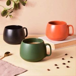 Ceramic Mug Glossy Red Mug Plain Ceramic Mug 330 Hot Selling product Printed Handmade - Product Image 3