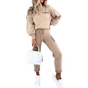 Ropa de mujer otoño 2024 Street 2 piezas pullover HOODIE y Jogger set chándal personalizado conjunto de chándal - Product Image 2