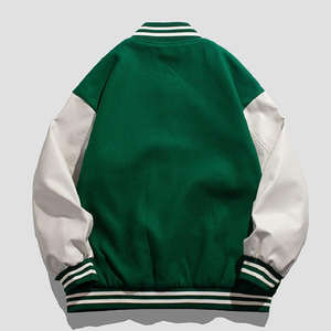 Chaqueta universitaria de béisbol para hombre de buena calidad, chaqueta transpirable a prueba de viento con cuello alto, chaqueta universitaria de manga larga - Product Image 2