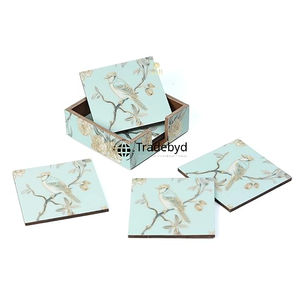 Posavasos decorativos de MDF Tradebyd, alfombrillas duraderas hechas a mano con estilo para decoración del hogar, comedor, cafeterías y hoteles - Product Image 4