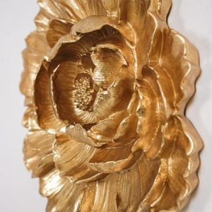 แผงเหล็กโลหะทำด้วยมือศิลปะติดผนังดอกไม้ขนาดใหญ่ใช้งานได้ของตกแต่งแขวนกลางแจ้งตกแต่งผนังภายในบ้านแบบมีกรอบ - Product Image 3