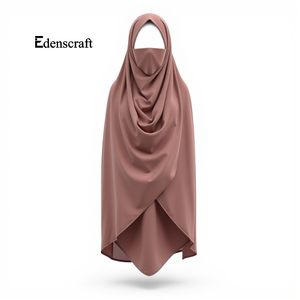 Robe Abaya Khimar Traditionnelle Modeste et Élégante pour Hommes, Personnalisable, Longue Écharpe Douce, Grande Taille, Vêtement Musulman Sans Couture - Product Image 5