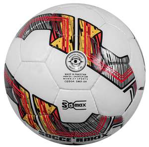 Fútbol de cuero PU grueso cosido a máquina tamaño oficial logotipo personalizado para deportes al aire libre entrenamiento estilo paquistaní - Product Image 1