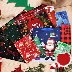 Bolsas de regalo de Navidad Tamaños surtidos, Navidad para regalos Bolsas de regalo de vacaciones de Navidad reutilizables Incluye bolsas de vino - Product Image 4