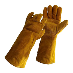 ถุงมือเชื่อมเคฟลาร์และหนังวัวที่มีคุณสมบัติป้องกันการสั่นสะเทือนและป้องกันไฟฟ้าสถิตย์ปราศจากซิลิโคนสำหรับงานหนัง - Product Image 4