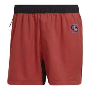 2025 nuevos productos verano poliéster transpirable malla elástica cintura bolsillos laterales correr gimnasio pantalones cortos hombres - Product Image 2