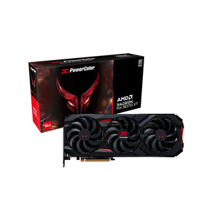 POWER COLOR Hell hound Rad eon RX 9070 XT 16GB PCIe 5.0 VGA RX 9070XT GPU RX9070 XT Carte vidéo pour ordinateur de bureau Gaming PC - Product Image 1