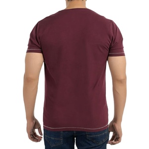 Camiseta de Cuello en V, Ajustada, de Secado Rápido, 100% Algodón, con Logotipo Personalizado Bordado e Impreso, Precio de Fábrica, Venta Caliente - Product Image 6