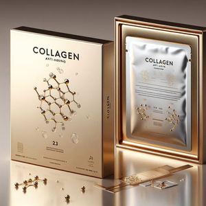 OBM Lab Anti envejecimiento colágeno húmedo ácido hialurónico mascarilla cuidado facial - Product Image 1