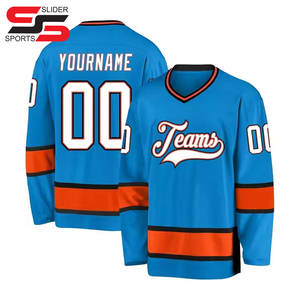 Service OEM, maillots de hockey sur glace personnalisés, uniformes d'équipe, impression entièrement sublimée, évacuation de l'humidité, 100% polyester - Product Image 5