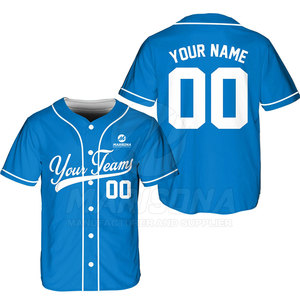 OEM Service Online Sale Breathable Plus Size Baseball Jersey Customizable Unique Design Low Price 100% Polyester - Product Image 3