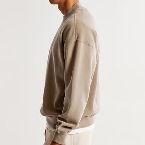 Sudadera Personalizada para Hombre 2024, Corte Cuadrado, Cuello Redondo, Bordado 3D, Transpirable, Algodón, Ropa Urbana, Sudadera con Capucha, Estampado OEM - Product Image 4