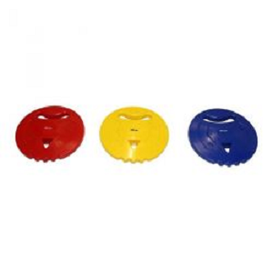 จานร่อนคุณภาพสูง สีสันสดใส ผลิตจากพีวีซี น้ำหนัก 400 กรัม สำหรับการขว้างจานร่อน ขว้างลูกเหล็ก และขว้างค้อน - Product Image 3