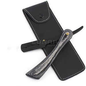 Maquinilla de afeitar con mango personalizado para salón de belleza, maquinilla de afeitar plegable Manual para Barbero, una hoja - Product Image 2